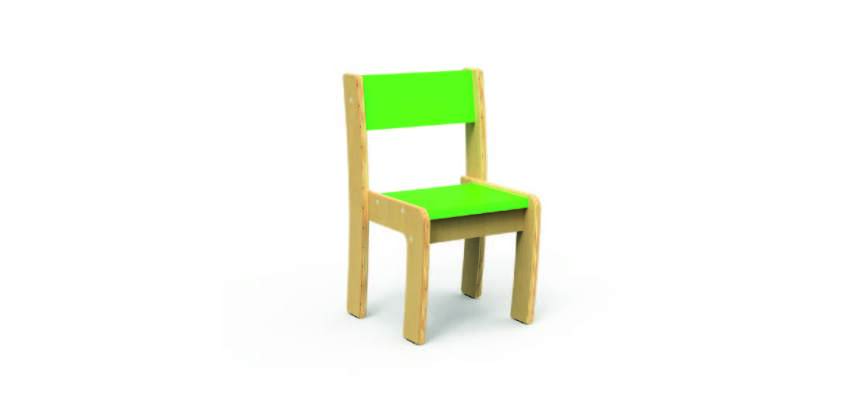 Stackable school chair Fabiano Kids in melamine - Preschool classroom