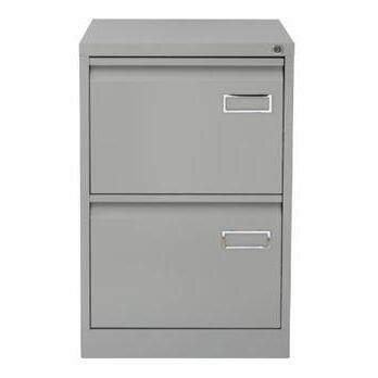 Archivador monoblock-montado PSF2 Bisley 2 cajones folio-A4 62cm - Gris claro - Gris claro RAL 7035