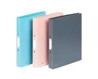 Classeur souple - A4 MAXI - 2 anneaux - Dos 4 cm - polypropylène - MINERAL VIQUEL - Coloris assortis