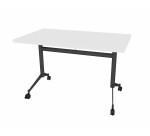 Table rabattable POLLY L.140 x P.70 cm Plateau Blanc