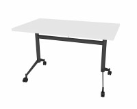 Table rabattable POLLY L.140 x P.70 cm Plateau Blanc