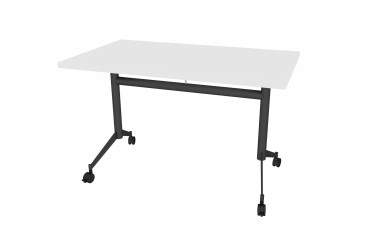 Inklapbare tafel POLLY, L.140 x D.70 cm, wit blad