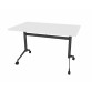 Table rabattable POLLY L.140 x P.70 cm Plateau Blanc