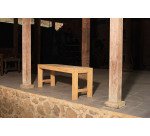 Banc d'extérieur BRENNE - bois teck