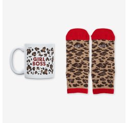 Kit Taza + Calcetines "Girl boss" talla 36-41