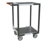 Servante Flatpack 2 plateaux tôle 250 kg 550 x 500 mm roue TPE