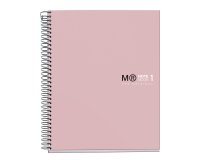 Notebook The Original, Couverture rigide, A5, lignes horizontales, 80 feuilles de 1 couleur, Miquelrius, Sable.
