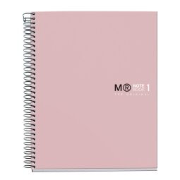 Notebook The Original, Couverture rigide, A5, lignes horizontales, 80 feuilles de 1 couleur, Miquelrius, Sable.
