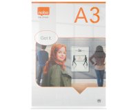 Porta pósters acrílico transparente de sobremesa, A3