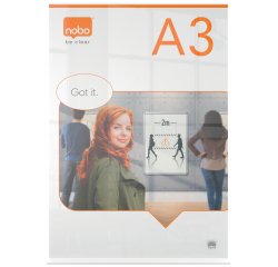 Porta pósters acrílico transparente de sobremesa, A3