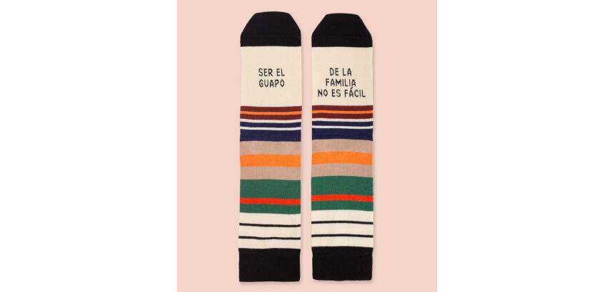 Calcetines "Ser el guapo de la familia no es fácil" talla 42-46

