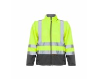 Chaqueta Softshell bicolor con mangas desmontables Clase II