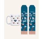Kit Taza + Calcetines "Amor perruno" talla 42-46