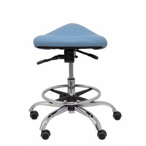Taburete Alatoz similpiel - Azul claro
