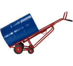 Diable porte-fût 350 kg 570 x 550 x 1800 mm roue caoutchouc