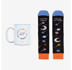 Kit Taza + Calcetines "Mágicos para que sea viernes" Fridaymood talla 36-41