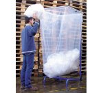 Support sac poubelle 1000-1500-2500 litres avec roulettes
