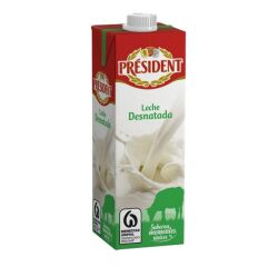 Leche President Desnatada Brik 1l  x 12 Uds.