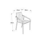 Fauteuil d'extérieur OUDON en alumnium