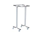 Support sacs poubelle sur roulettes 100-120 L