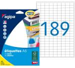 Étiquettes adresses 9 x 13 mm Agipa 114008 - Boîte de 3024