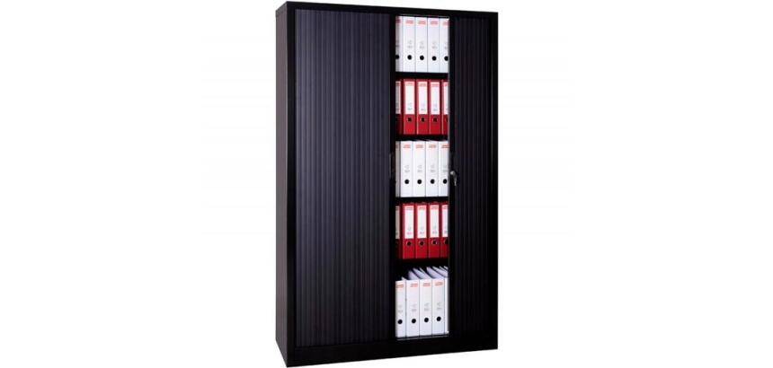 Armario metálico monoblock-montado Bisley EuroTambour Alt 198 cm con persianas