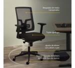 Silla Operativa de Oficina Ergonómica Fellowes Eleganza