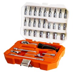 Coffret de serrage 1/4" 32 pièces