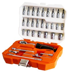 Coffret de serrage 1/4" 32 pièces