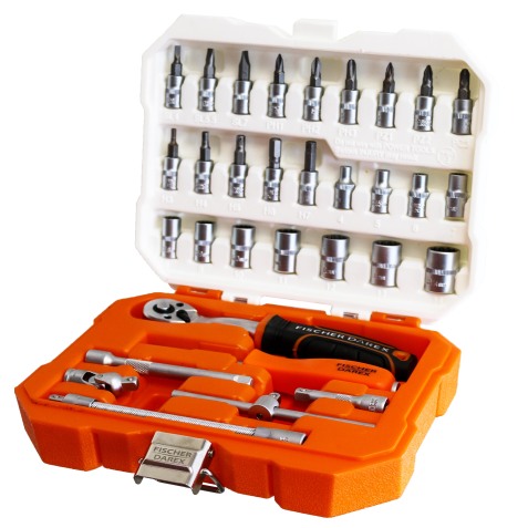 Coffret de serrage 1/4" 32 pièces