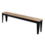 Banc bois et métal