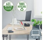 Soporte para portátil  multiángulo ajustable Leitz Ergo 63% plástico reciclado