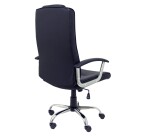 Modéle Guadalimar - Fauteuil de Direction Basculent ,Accoudoirs Fixes ,Piètement chromée ,Roulettes en nylon, Simili cuir Noir