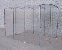 Abri fumeurs métal Modèle en isolé 6 m²