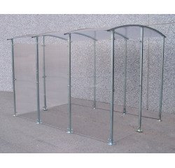 Abri fumeurs métal Modèle en isolé 6 m²