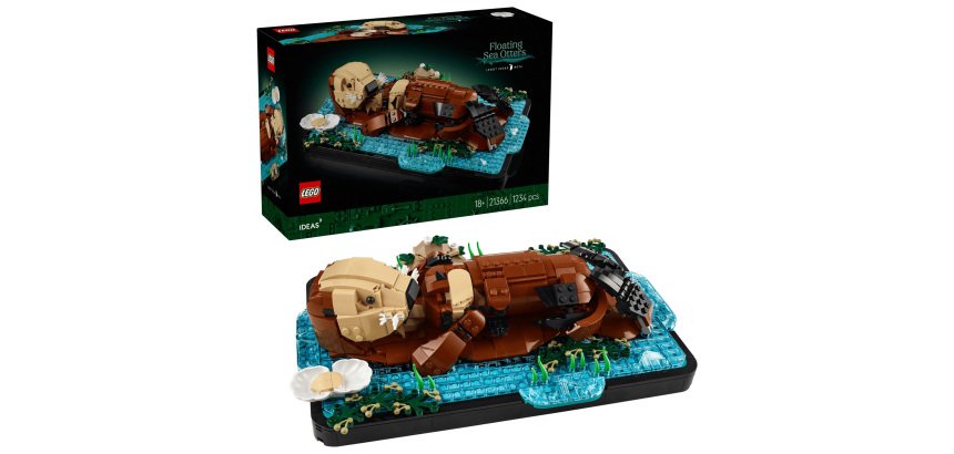 Floating Sea Otters
