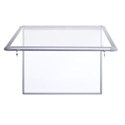 Vitrina exterior magnetica puerta abatible en metacrilato UV 15A4