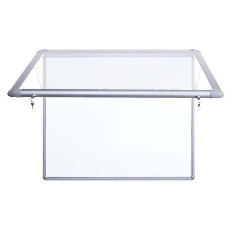 Vitrina exterior magnetica puerta abatible en metacrilato UV 15A4