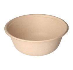 Bol de bagazo marrón 1500 ml - Caja de 300 unidades