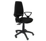 Silla de oficina Elche sincronizada con brazos fijos y ruedas de parquet