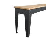 Banc bois et métal