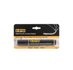 InkstringXL Rotulador para Pizarra Blanca de Tinta Gel con Punta de 3mm – Negro
