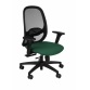 Chaise de bureau ergonomique NODI NOIR, Tissu et maille, avec accoudoirs 3D, mécanisme synchrone avec réglage profondeur, pieds noirs