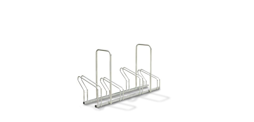 Râtelier 4 vélos avec 2 arceaux antivol