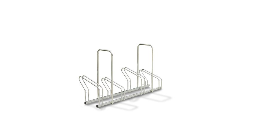 Râtelier 4 vélos avec 2 arceaux antivol