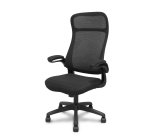 Silla Opti524 respaldo malla negro y asiento tela negro