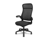Silla Opti524 respaldo malla negro y asiento tela negro