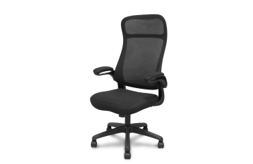Silla Opti524 respaldo malla negro y asiento tela negro