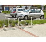 Râtelier 6 vélos avec 3 arceaux antivol