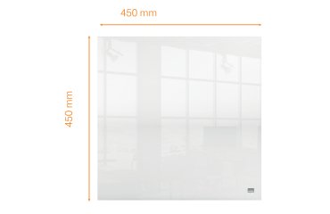 Pizarra acrílica de sobremesa o mural NOBO, 450X450 mm, transparente